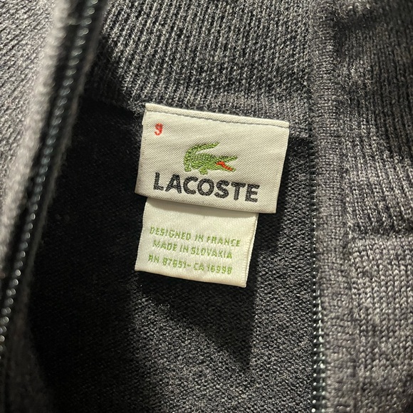 Lacoste 1/4 Zip Pull Over - Picture 2 of 3